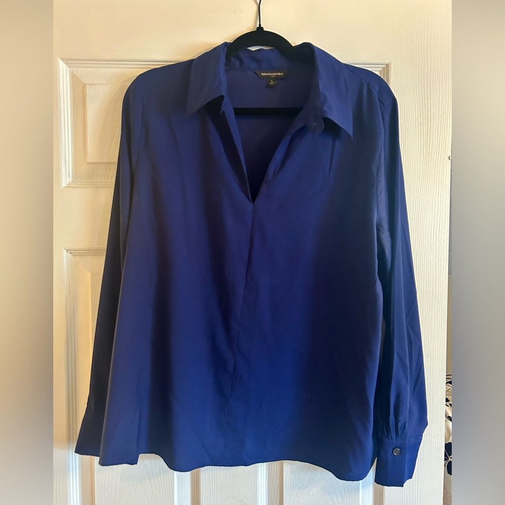 Banana Republic Royal Blue Long Sleeve Shirt